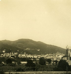 Italy Alassio panorama Old Stereoview photo NPG 1900