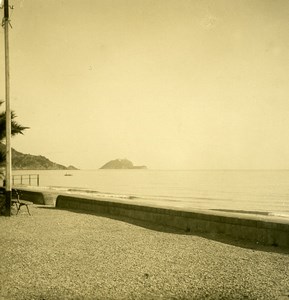 Italy Alassio Isola Gallinaria Old Stereoview photo NPG 1900