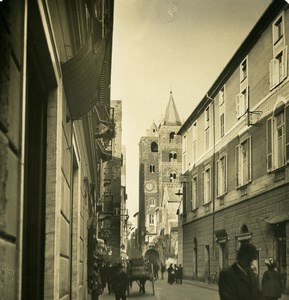 Italy Albenga street Old Stereoview photo NPG 1900