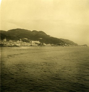 Italy Finalmarina panorama Old Stereoview photo NPG 1900