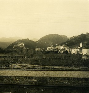 Italy Finalborgo Castel Gavone Castle Old Stereoview photo NPG 1900