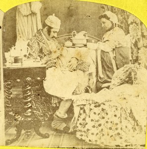 Ireland? The Pleasures of Matrimony Scene de Genre Stereoview Photo 1860