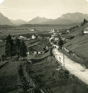 Germany Bavarian Alps Wallgau Isar Thal Old NPG Stereoview Photo 1906