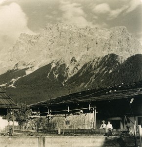 Austria Tyrol Ehrwald Schneefernerkopf Old NPG Stereo Photo 1906