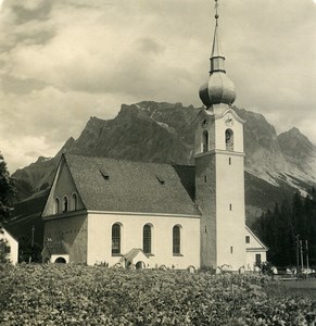 Austria Tyrol Biberwier mit Wetterstein Old NPG Stereo Photo 1906