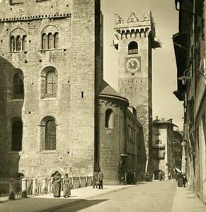 Italy Südtirol Tyrol Trient Trento Bell Tower Old NPG Stereo Photo 1906