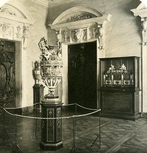 France Fontainebleau Castle Antechamber Old NPG Stereoview Photo 1900