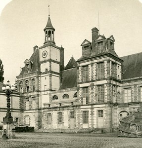 France Fontainebleau Castle Chapel Court of Farewells NPG Stereoview Photo 1900