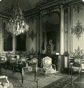 France Chantilly Castle Prince's Bedroom Old NPG Stereoview Photo 1900