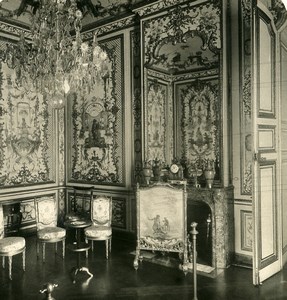 France Chantilly Castle Grand Singerie Boudoir old NPG Stereoview Photo 1900