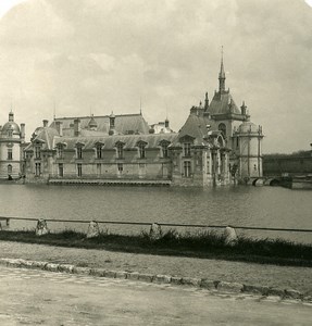 France Chantilly Castle general view Old NPG Stereoview Photo 1900