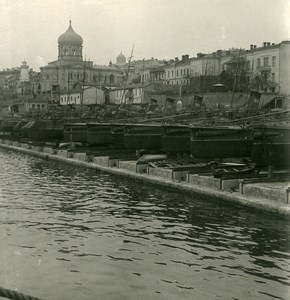 Russia Crimea Sebastopol Torpedo boats Old NPG Stereo Photo 1900