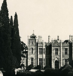 Russia Crimea Alupka Vorontsov Palace Facade Old NPG Stereo Photo 1900