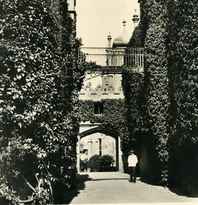 Russia Crimea Alupka Vorontsov Palace Garden Old NPG Stereo Photo 1900