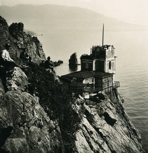 Russia Crimea Swallow's Nest Schwalbennest Old NPG Stereo Photo 1900