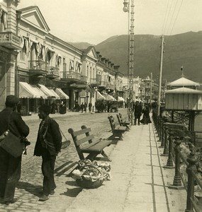 Russia Crimea Yalta Jalta Boulevard Old NPG Stereo Photo 1900