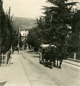 Russia Crimea Yalta Jalta Catherine Street Old NPG Stereo Photo 1900