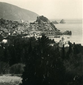 Russia Crimea Gurzuf Hurzuf Panorama Old NPG Stereo Photo 1900