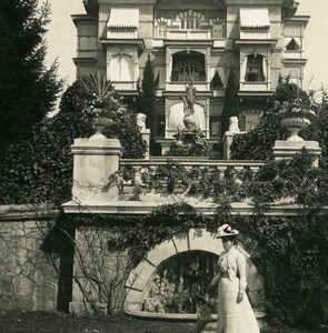 Russia Crimea Gurzuf Hurzuf Hotel Gubonin Old NPG Stereo Photo 1900