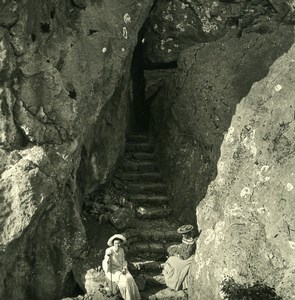 Russia Crimea Massandra Cave Old NPG Stereo Photo 1900