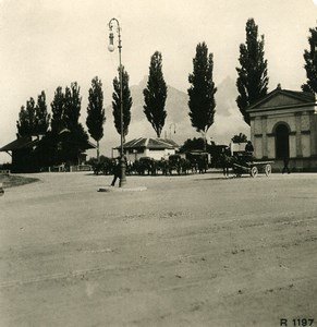 Switzerland Ragaz Railway Station Old Stereoview Photo 1900