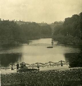 Denmark Copenhagen Orstedsparken Park Old NPG Stereo Photo 1900