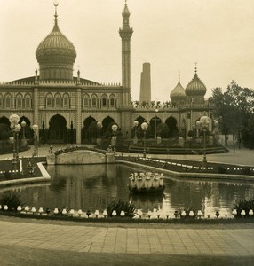 Denmark Copenhagen Tivoli Gardens Koncertsal Old NPG Stereo Photo 1900