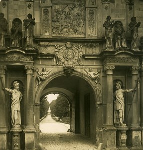 Denmark Copenhagen Frederiksborg Slot Entrance Old NPG Stereo Photo 1900