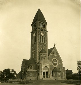 Sweden Gothenburg Göteborg Vasa Church Vasakyrkan Old NPG Stereo Photo 1900