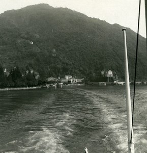 Italy Lake Maggiore Maccagno Old Possemiers Stereoview Photo 1900
