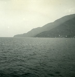 Italy Lake Maggiore Pino Promontory Old Possemiers Stereoview Photo 1900