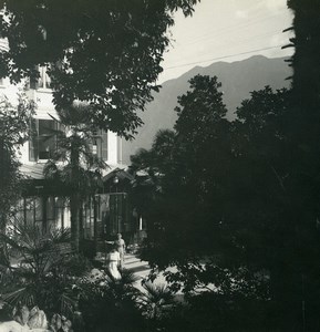 Switzerland Locarno Hotel Reber Old Possemiers Stereoview Photo 1900