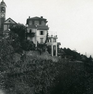 Switzerland Locarno Orselina Restaurant Old Possemiers Stereoview Photo 1900