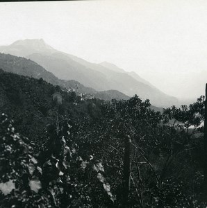 Switzerland Locarno Orselina towards Brione Old Possemiers Stereoview Photo 1900