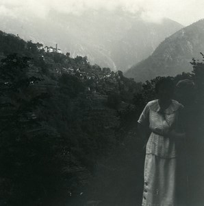 Switzerland Val Verzasca Mergoscia Old Possemiers Stereoview Photo 1900