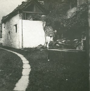 Switzerland Valle Maggia Bignasco Old Possemiers Stereoview Photo 1900