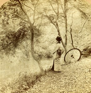 Japan the Golden Days of Autumn Old Stereoview Photo Strohmeyer Underwood 1900