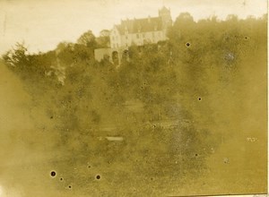 France Chateau de la Guittiere Castle Old Amateur Stereoview Photo 1900