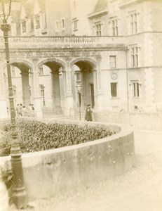 France Pau Henri IV castle Old Amateur Stereoview Photo 1900