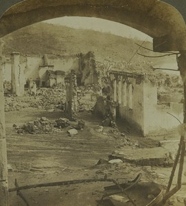 Martinique St Pierre ruins Volcanic Eruption Old Photo Stereoview AMC 1902