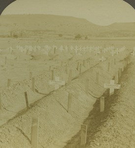 South Africa Natal Intombi Cemetery Ladysmith Photo Stereoview Excelsior 1900