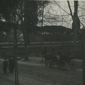 Italy Rome Villa Borghese gardens Old Possemiers Stereoview Photo 1910