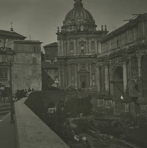 Italy Rome Foro Romano Old Possemiers Stereoview Photo 1910