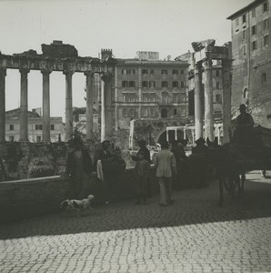 Italy Rome Foro Romano Old Possemiers Stereoview Photo 1910