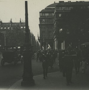 France Paris Place du Theatre Français Old Possemiers Stereoview Photo 1920