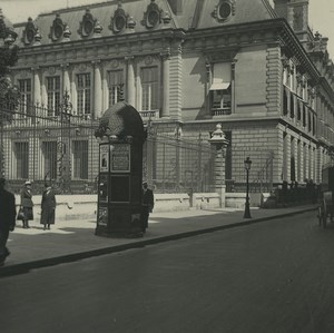 France Paris Rue Vivienne Library Old Possemiers Stereoview Photo 1920