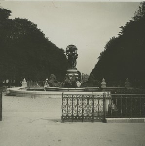 France Paris Fountain of Observatory Old Possemiers Stereoview Photo 1920