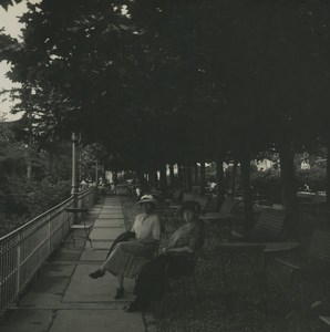 Switzerland Seelisberg Hotel Sonnenberg Old Possemiers Stereoview Photo 1920