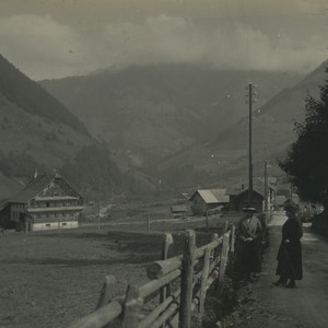 Switzerland Melchtal Village Old Possemiers Stereoview Photo 1920