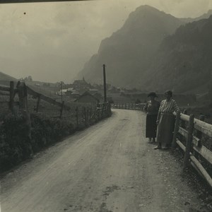 Switzerland Melchtal Arnigrat Old Possemiers Stereoview Photo 1920